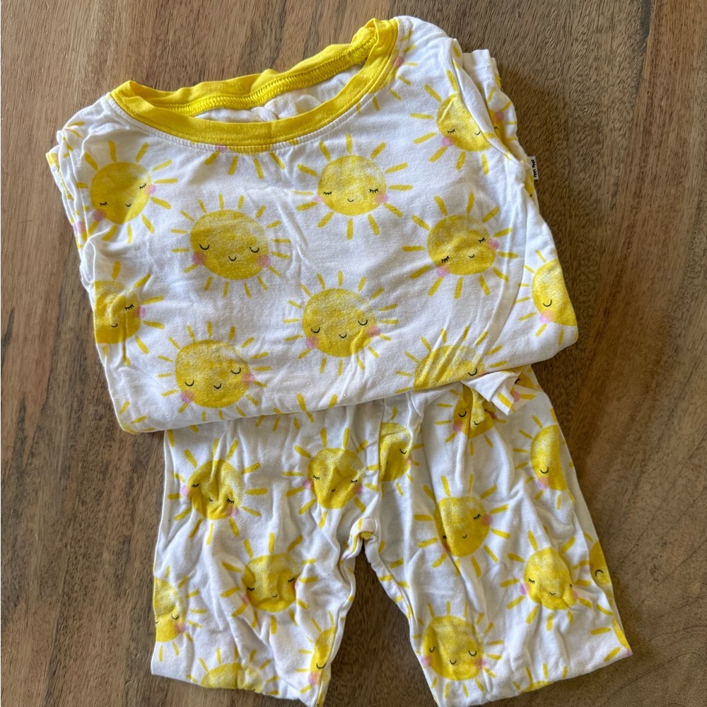 Little Sleepies Yellow Sun Kids Pajama Set
